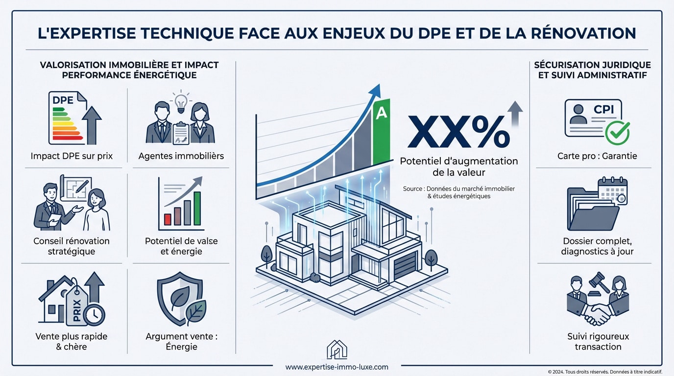 Expertise immobilière et analyse du diagnostic de performance énergétique pour la valorisation d'un bien